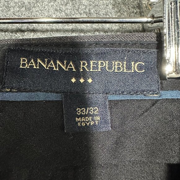 Banana Republic Pants Mens 33 Wool Trouser Pockets Flat Front Zip Fly Dress Pant - Picture 4 of 8